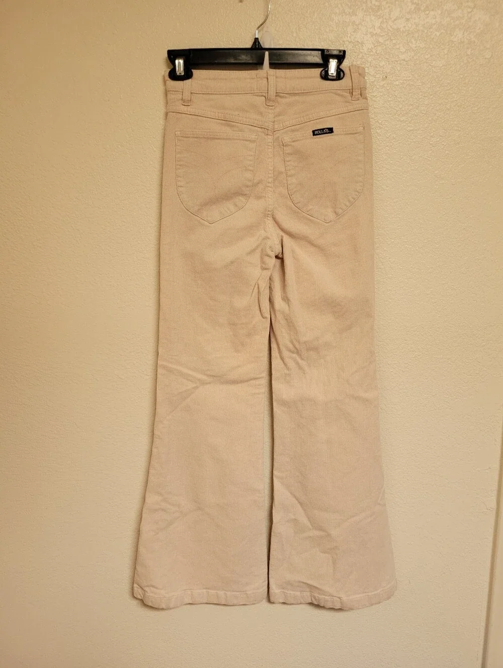 ROLLA'S Eastcoast High-Rise Flare Pants - Light Pink Corduroy